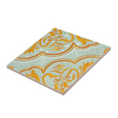 klassieke witte en gouden wandtegels tegeltje (Zijkant)