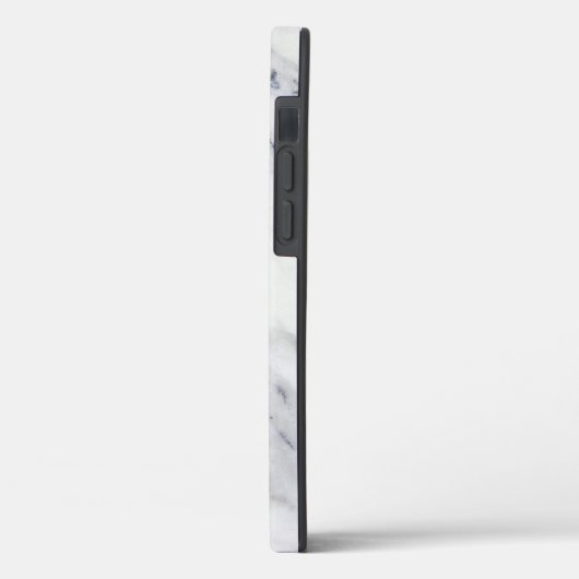 Klassieke witte en grijze faux marmeren achtergron Case-Mate iPhone case (Achterkant / Links)