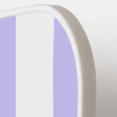 Klassieke witte en lavendelstrepen pickleball paddle (Links Detail)