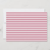 Klassieke witte en roze elegante scriptuur bruilof save the date (Achterkant)