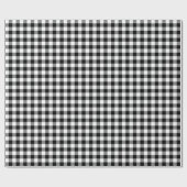 Klassieke witte en zwarte buffelplaat cadeaupapier (Vlak)