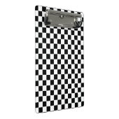 Klassieke Witte en Zwarte Vierkante Doos Stijlvol  Mini Klembord (Schuin)