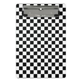 Klassieke Witte en Zwarte Vierkante Doos Stijlvol Mini Klembord