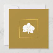 Klassieke witte goudventiel Elegant Golden Backgau Bedankkaart (Voorkant)