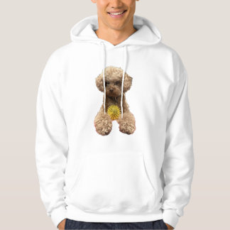 Klassieke witte hoodie met Schattige Speelgoed Poo