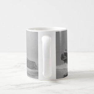 Klassieke witte koffie Mok hard als sleepboot