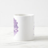 Klassieke witte koffie mok "lavender Flower" (Center)