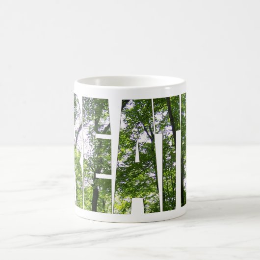 Klassieke witte koffie mok "Vergeet niet om te BRE (Center)