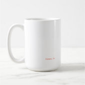 Klassieke witte koffieMok van 15 oz met gloeiende (Links)