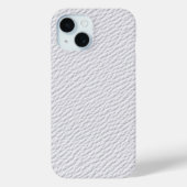 Klassieke Witte Lederen Gestructureerde Telefoon C Case-Mate iPhone Case (Achterkant)