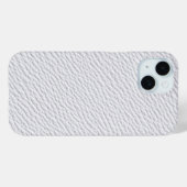 Klassieke Witte Lederen Gestructureerde Telefoon C Case-Mate iPhone Case (Achterkant (horizontaal))
