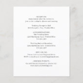 Klassieke witte legante Budget Weddenschap Flyer (Achterkant)