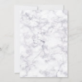 Klassieke witte marmer roze Lily Traditional Weddi Kaart (Achterkant)