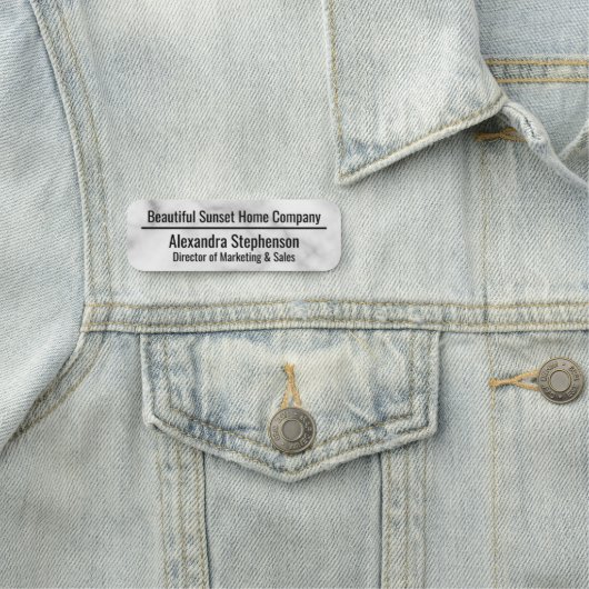 Klassieke Witte Marmeren Douane Gepersonaliseerde Naamplaatje (In situ)