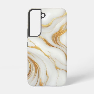 Klassieke witte marmeren Samsung Galaxy S22 hoes Hoesje
