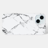 Klassieke Witte Marmeren Textuur Telefoonhoes Case-Mate iPhone Case (Achterkant (horizontaal))