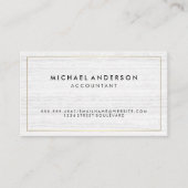 Klassieke witte marmeren variant met gouden rand visitekaartje (Voorkant)