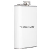 Klassieke witte minimalistische vlek elegant heupfles (Rechts)