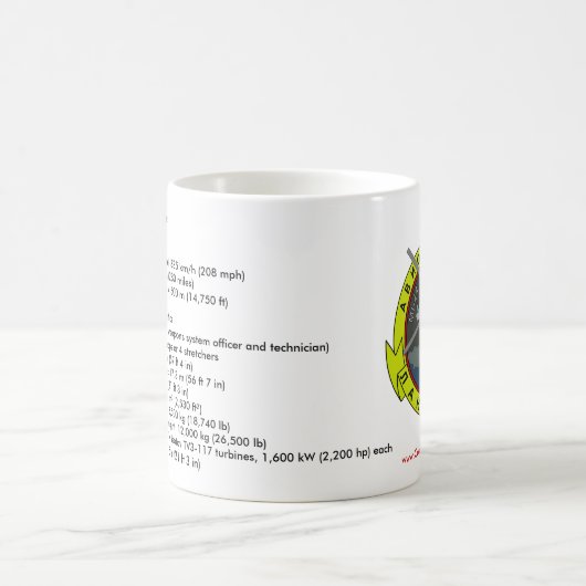 Klassieke witte Mok (Center)