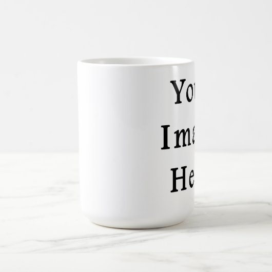 Klassieke witte Mok 15 Ounce Cup - Gepersonaliseer (Center)