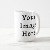 Klassieke witte Mok 15 Ounce Cup - Gepersonaliseer (Voorkant rechts)
