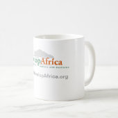 klassieke witte mok met Develop Africa Logo (Voorkant rechts)
