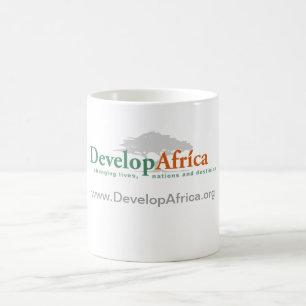 klassieke witte mok met Develop Africa Logo
