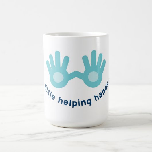 Klassieke witte Mok met glimlach-Logo (Center)