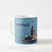 Klassieke witte Mok van 11 oz: Istanbul - Maiden's (Voorkant links)