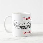 Klassieke witte Mok - winter (Links)