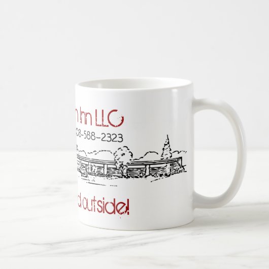 Klassieke witte Mok - winter (Rechts)