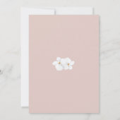 Klassieke witte orchideeën Waterverf Roze bewaarda Kaart (Achterkant)