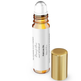 Klassieke Witte Parfum Roller Flessenetiket Waterfles Etiket