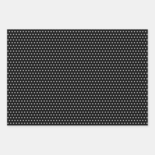 Klassieke witte poolpunten op rood groen zwart inpakpapier vel (Voorkant 3)