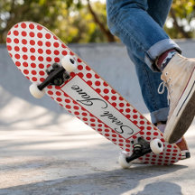 Klassieke witte rode polka stippen | Gepersonalise