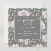 Klassieke witte Rose | Grijze bruiloft Website RSV (Voorkant)