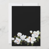 Klassieke witte rozen baby shower kaart (Achterkant)