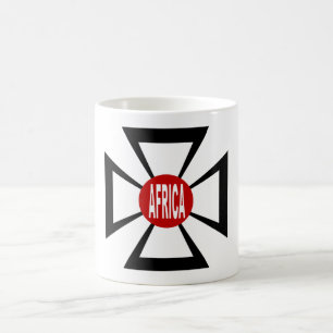 Klassieke witte vlek DESIGN AFRICA Koffiemok