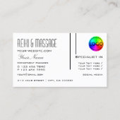 Klassieke witte vlek met Logo Professional Modern Visitekaartje (Achterkant)