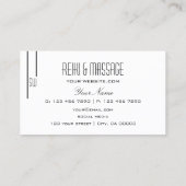 Klassieke witte vlek met Monogram Professional Visitekaartje (Achterkant)