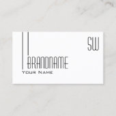 Klassieke witte vlek met Monogram Professional Visitekaartje (Voorkant)