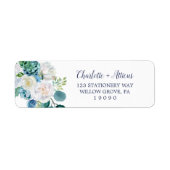 Klassieke witte vloeren het Etiket van het Adres v (Voorkant)