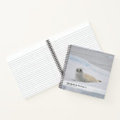 Klassieke Witte Zeehond Winter Sneeuw EMMERLIJST A Notitieboek (Binnen)