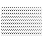 Klassieke witte zwarte pooldots tafelkleed (Voorkant (Horizontaal))