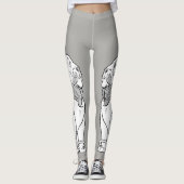 Klassieke Wizard of Oz, dappere laffe leeuw Leggings (Voorkant)