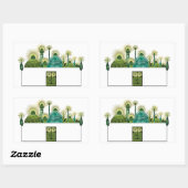 Klassieke Wizard of Oz, De Smaragden Stad Rechthoekige Sticker (Vel)