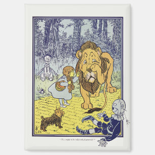 Klassieke Wizard of Oz Dorothy en Laffe Leeuw Magneet
