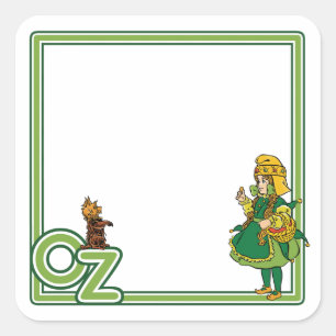 Klassieke Wizard of Oz; Dorothy en Toto Vierkante Sticker