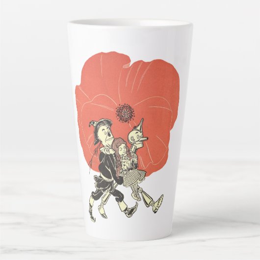 Klassieke Wizard of Oz, Dorothy met klaprozen Latte Mok (Voorkant)