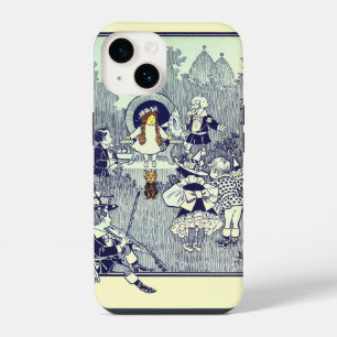 Klassieke Wizard of Oz, Dorothy Ontmoet de Munchki iPhone 14 Hoesje